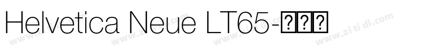 Helvetica Neue LT65字体转换